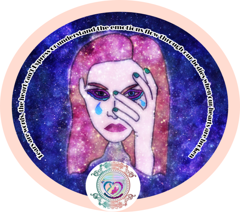 A woman in tears covering one side of her face with her hand.
