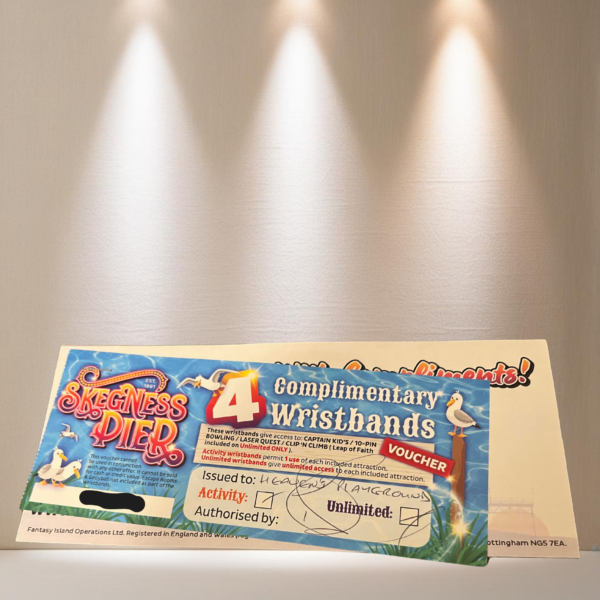 LOT 109 - Skegness Pier 4 Wristbands