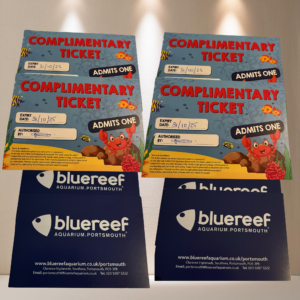 LOT 111 - 4 Tickets for Blue Reef Aquarium, Portsmouth