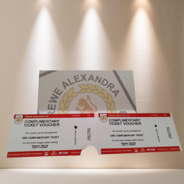 LOT 154 - 2 Crewe Alexandra Tickets