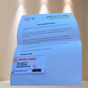 LOT 157 - Family Ticket for Gorse Hill City Farm