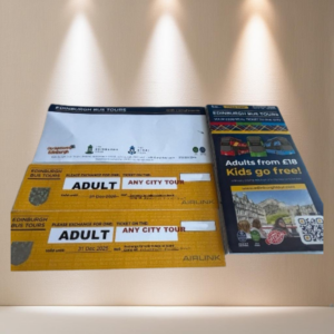 LOT 257 - 2 Tickets for Any City Tour with Edinburgh Bus Tours