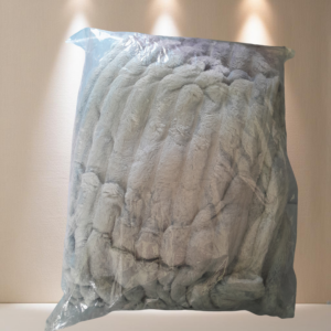 LOT 264 - Grey Faux Fur Blanket