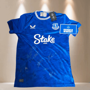 LOT 278 - Signed Everton Shirt with Certificate of Authenticity