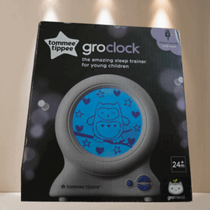 LOT 304 - TOMMEE TIPPEE Groclock Baby Sleep Trainer Alarm Clock & Nightlight - White