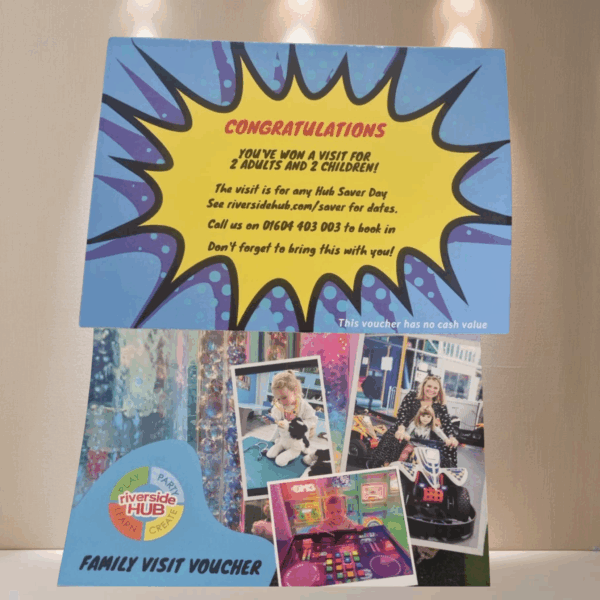 LOT 324 - Riverside Hub Family Visit Voucher (2 Adult & 2 Children)