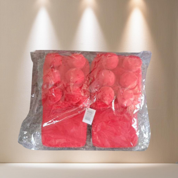 LOT 35 - Red Lego Brick Slippers