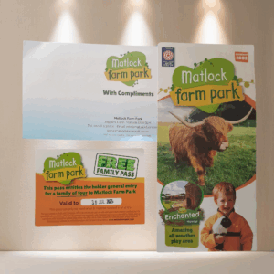 LOT 353 - Family Pass (4 People) to Matlock Farm Park