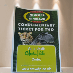 LOT 362 - Combe Martin Wildlife Park, Complimentary Ticket for 2
