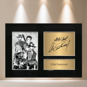 LOT 378 - Zulu Image Clint Eastwood Memorabilia A4 Printed Autograph Photo Reproduction Print Picture Display No96, Black