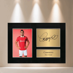 LOT 380 - Zulu Image Casemiro Man United Autograph Player Photo Signed Print