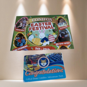 LOT 75 - Conifox Adventure Park Ticket for 2 Adults & 2 Children
