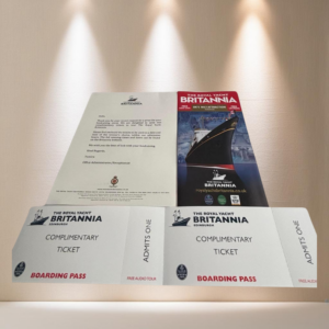 LOT 83 - 2 Boarding Passes for Royal Yacht Britannia