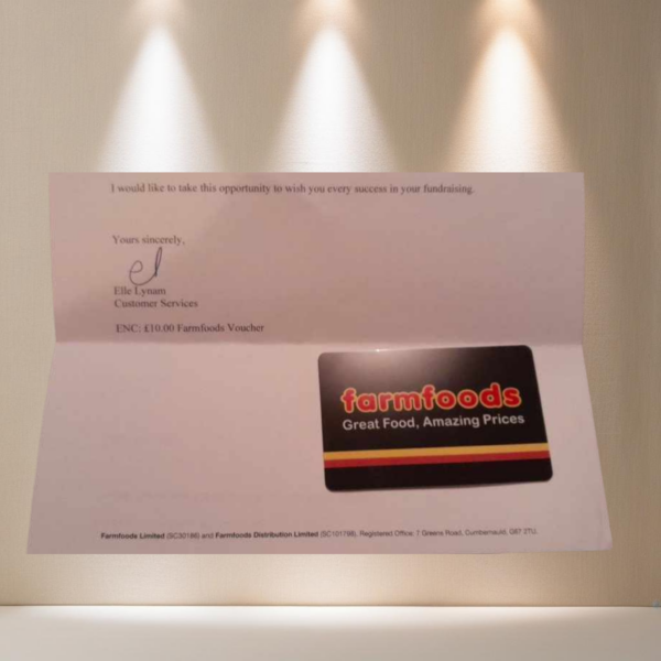 LOT 86 - £10 Farmfoods Voucher