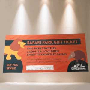 LOT 399 - Family Ticket (2 + 2) for Knowsley Safari Park