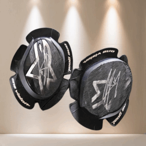 LOT 401 - Jonathan Rea Knee Slide Pads - SIGNED and WORN in Portugal August 2024