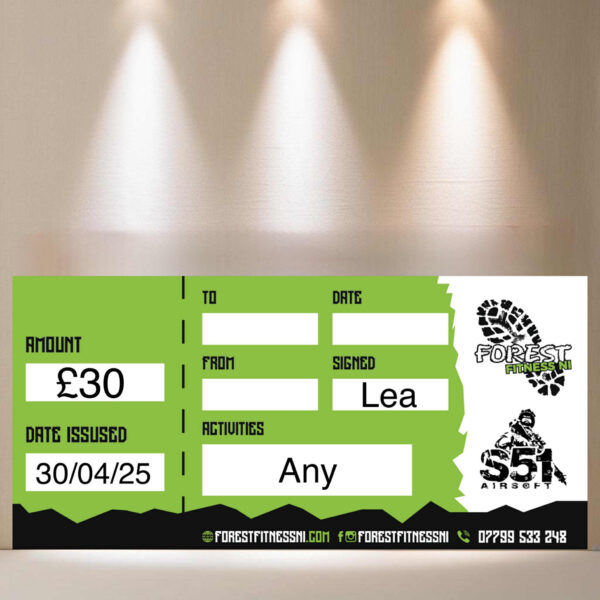 LOT 430 - £30 Forest Fitness NI Voucher